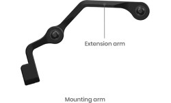 Uchwyt/adapter przedniej lampki Magicshine FORKIX do rowerów składanych Brompton // mocowanie GoPro
