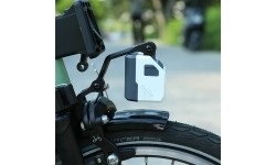 Uchwyt/adapter przedniej lampki Magicshine FORKIX do rowerów składanych Brompton // mocowanie GoPro