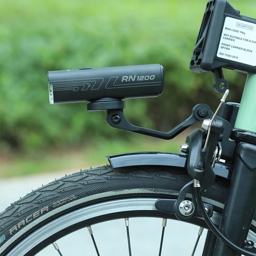 Uchwyt/adapter przedniej lampki Magicshine FORKIX do rowerów składanych Brompton // mocowanie GoPro