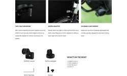 Uchwyt/adapter tylnej lampki Magicshine SADDIX do rowerów składanych Brompton // uchwyt GoPro