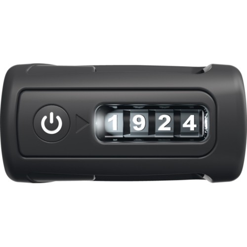 Spyna ABUS BORDO™ Combo 6000C/90 LED Black SH // sulankstoma, su LED šviesa, 90 cm (juoda)