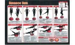 Czarna piłka balansowa HMS Premium BSX Pro