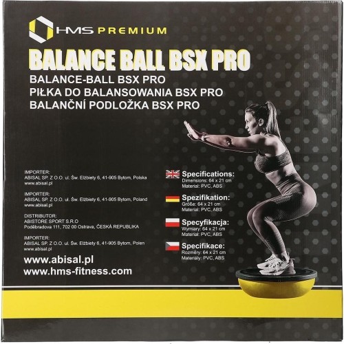 Czarna piłka balansowa HMS Premium BSX Pro