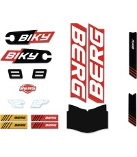 Biky - Sticker Set Cross Red Handbrake
