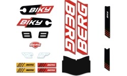 Biky - Sticker Set Cross Red Handbrake