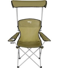 NC3087 GREEN CAMPING CHAIR SUNSHADE NILS CAMP
