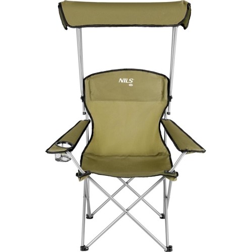 NC3087 GREEN CAMPING CHAIR SUNSHADE NILS CAMP