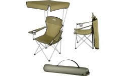 NC3087 GREEN CAMPING CHAIR SUNSHADE NILS CAMP