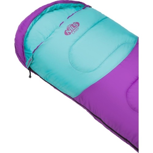 NC2008 PURPLE- TURQUOISE SLEEPING BAG SIZE M NILS CAMP