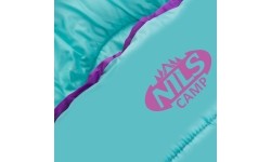 NC2008 PURPLE- TURQUOISE SLEEPING BAG SIZE M NILS CAMP