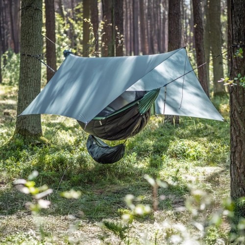 Tarp for sleeping on the ground Lesovik ZMORA silver pine
