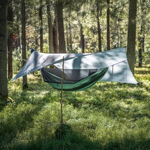 Tarp for sleeping on the ground Lesovik ZMORA silver pine