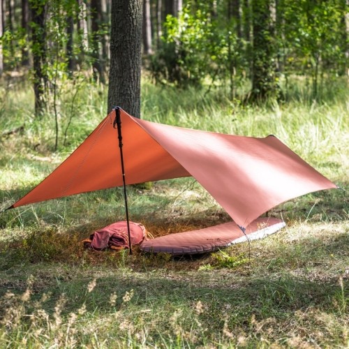 Tarp for sleeping on the ground Lesovik ZMORA terra rosa