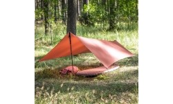 Tarp for sleeping on the ground Lesovik ZMORA terra rosa
