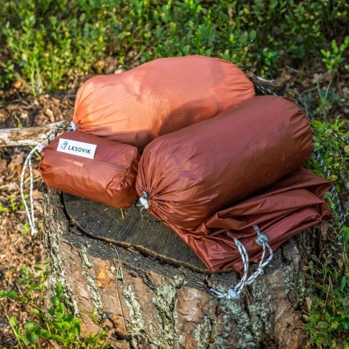 Lesovik HEKSA terra rosa hammock tarp