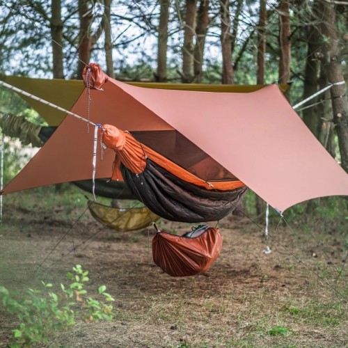 Lesovik HEKSA terra rosa hammock tarp