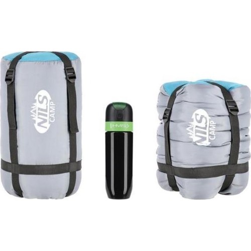 Śpiwór Nils Camp NC2008, szaro-zielony, rozmiar M