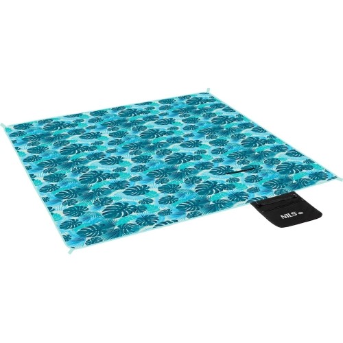 NC2224 TURQUOISE PICNIC BLANKET 200 x 200 PE ALU NILS CAMP