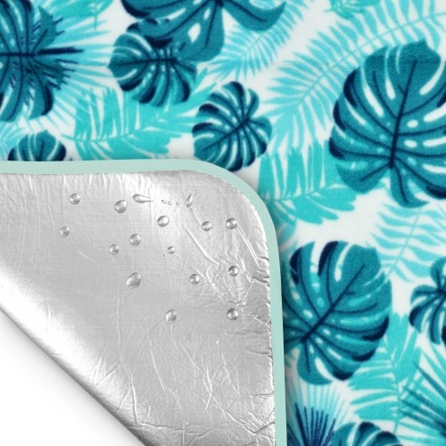 NC2224 TURQUOISE PICNIC BLANKET 200 x 200 PE ALU NILS CAMP