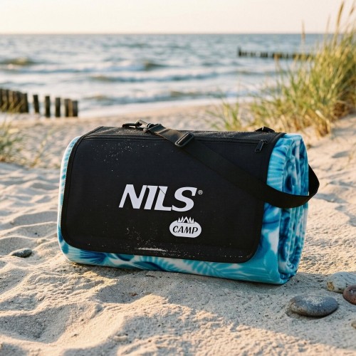 NC2224 TURQUOISE PICNIC BLANKET 200 x 200 PE ALU NILS CAMP