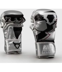 Ringhorns Charger by Venum MMA Sparring Gloves - Silver/Black