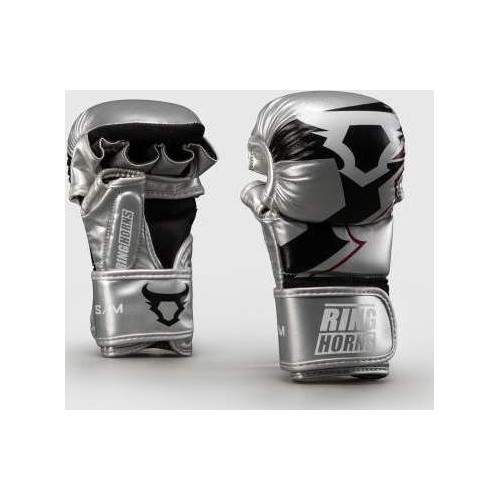 Ringhorns Charger by Venum MMA Sparring Gloves - Silver/Black