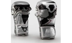 Ringhorns Charger by Venum MMA Sparring Gloves - Silver/Black