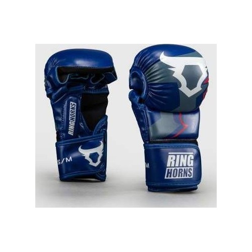 Ringhorns Charger by Venum MMA Sparring Gloves - Navy Blue/Red