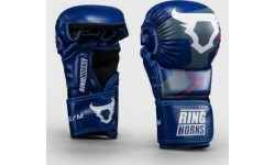 Ringhorns Charger by Venum MMA Sparring Gloves - Navy Blue/Red