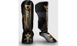 Ringhorns Charger by Venum Shin Guards - Black/Gold