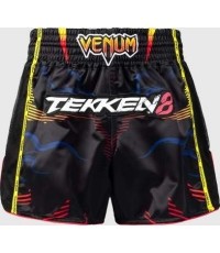 Venum x TEKKEN 8 Muay Thai Shorts - Yoshimitsu - Black/Orange
