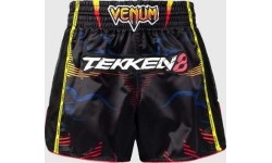 Venum x TEKKEN 8 Muay Thai Shorts - Yoshimitsu - Black/Orange