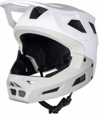 Šalmas FORCE Drop Downhill // dydis: L-XL (58-61 cm) (balta/pilka)
