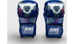 Ringhorns Charger by Venum MMA Sparring Gloves - Navy Blue/Red