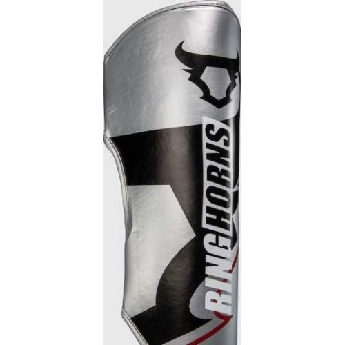 Ringhorns Charger by Venum Shin Guards - Silver/Black