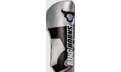 Ringhorns Charger by Venum Shin Guards - Silver/Black