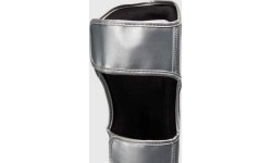 Ringhorns Charger by Venum Shin Guards - Silver/Black