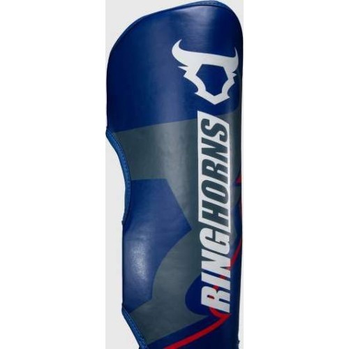 Ringhorns Charger by Venum Shin Guards - Navy Blue/Red