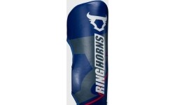 Ringhorns Charger by Venum Shin Guards - Navy Blue/Red