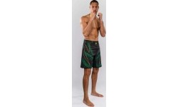 Venum Matupa Fightshorts - Black/Green/Gold