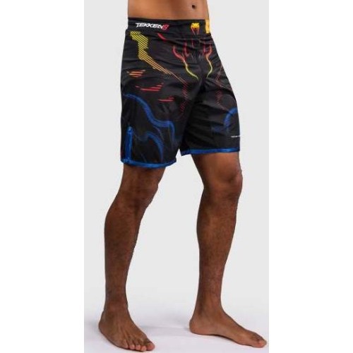 Venum x TEKKEN 8 Fight Shorts - Yoshimitsu - Black/Orange