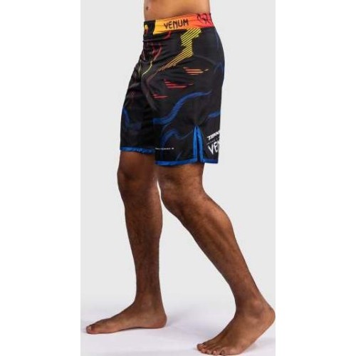 Venum x TEKKEN 8 Fight Shorts - Yoshimitsu - Black/Orange