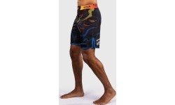 Venum x TEKKEN 8 Fight Shorts - Yoshimitsu - Black/Orange