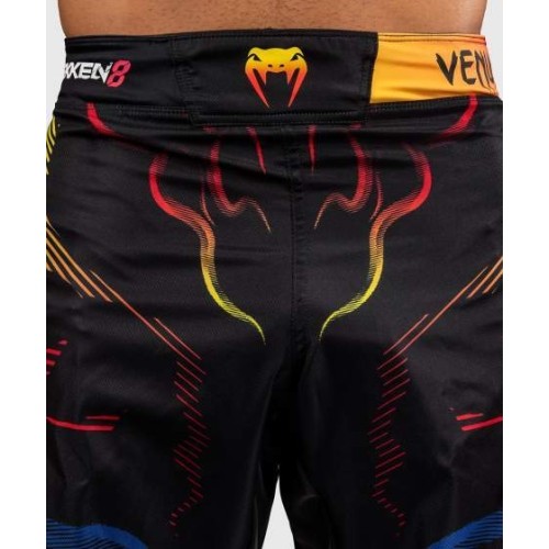 Venum x TEKKEN 8 Fight Shorts - Yoshimitsu - Black/Orange