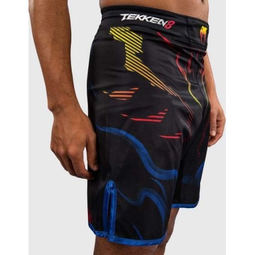 Venum x TEKKEN 8 Fight Shorts - Yoshimitsu - Black/Orange