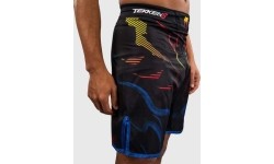 Venum x TEKKEN 8 Fight Shorts - Yoshimitsu - Black/Orange