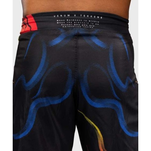 Venum x TEKKEN 8 Fight Shorts - Yoshimitsu - Black/Orange