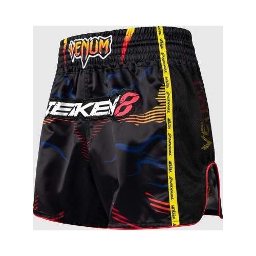 Venum x TEKKEN 8 Muay Thai Shorts - Yoshimitsu - Black/Orange