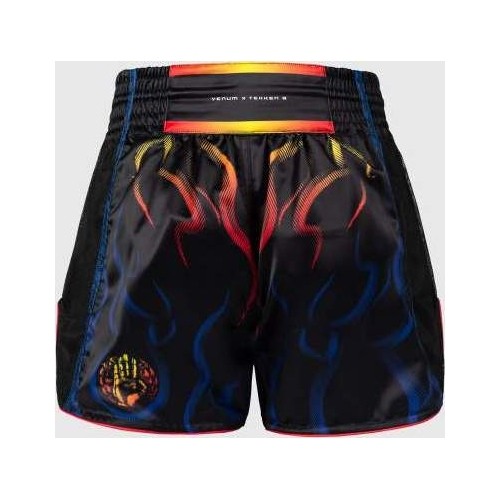 Venum x TEKKEN 8 Muay Thai Shorts - Yoshimitsu - Black/Orange
