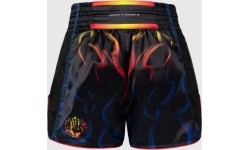 Venum x TEKKEN 8 Muay Thai Shorts - Yoshimitsu - Black/Orange